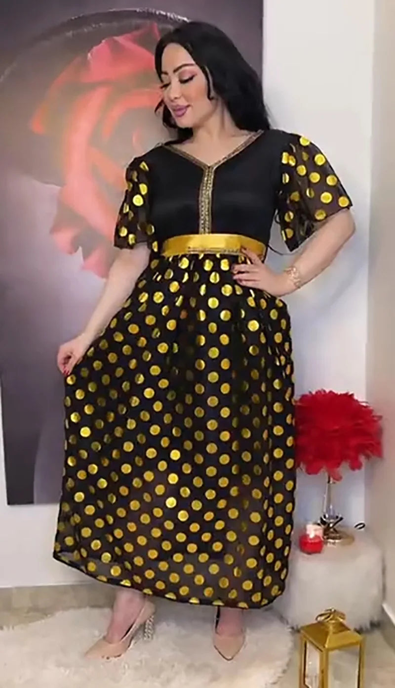 Evening wear Dresses: Sleeved Ankle-Length Chiffon Cocktail Party