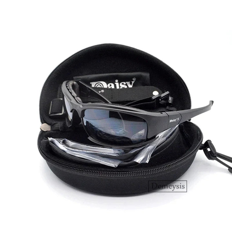 Glasses Outdoor Sport Goggles Sunglasses with 4 Lens