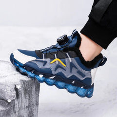 Winter Children Shoes Boys Sneaker Warm Plush Waterproof Kids Snow Shoes Fashion Outdoor School Sports Tennis Shoes for Boy