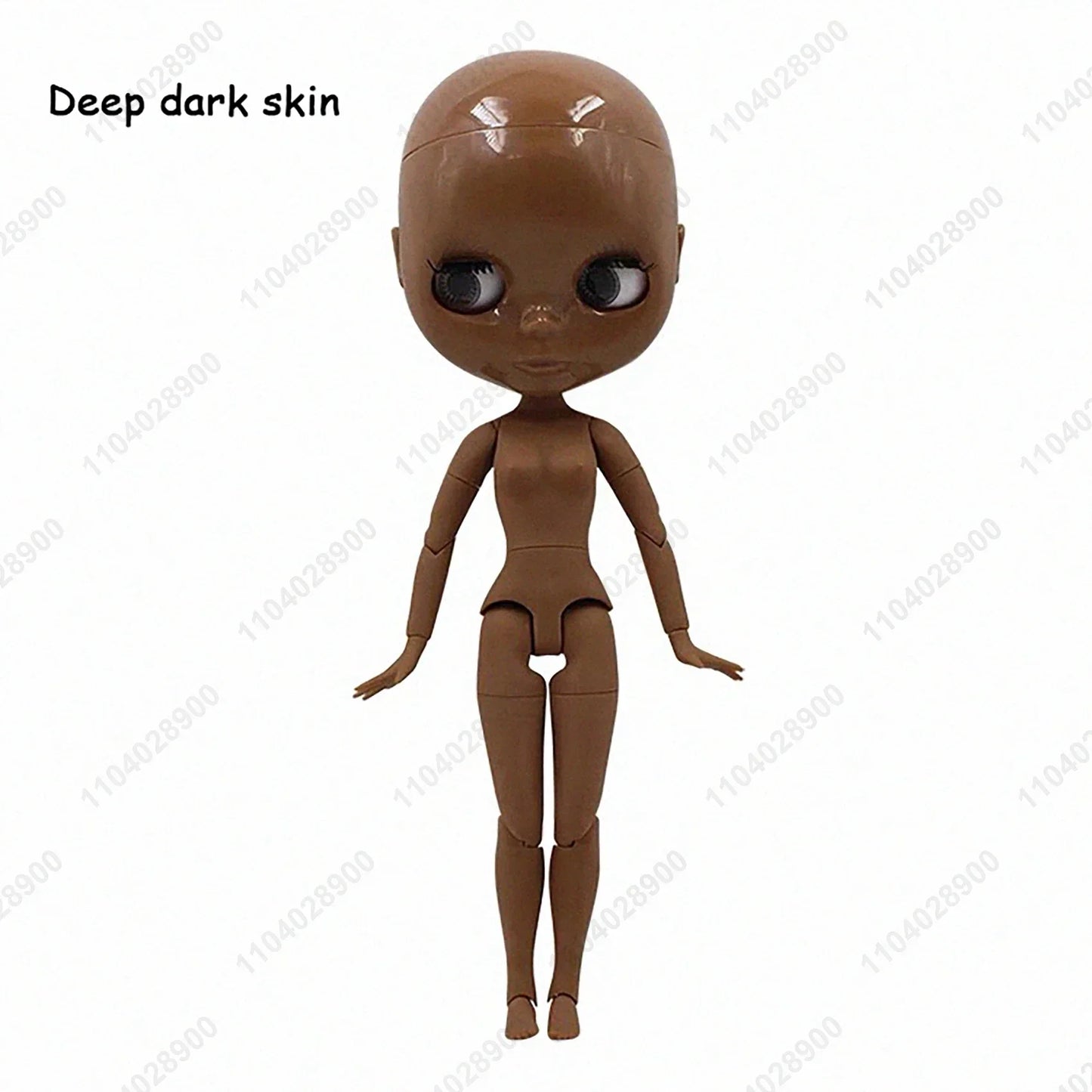 ICY DBS Blyth Doll 19 Joints 30cm 1/6 Scale BJD Body Bald Head No Wig Unpainted DIY Makeup Practice Costume Doll for Collectors