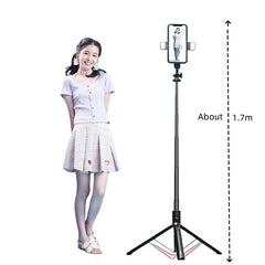 Selfie Stick 1.8m Lengthen Phone Tripod Portable Telescopic Pole Wireless Bluetooth