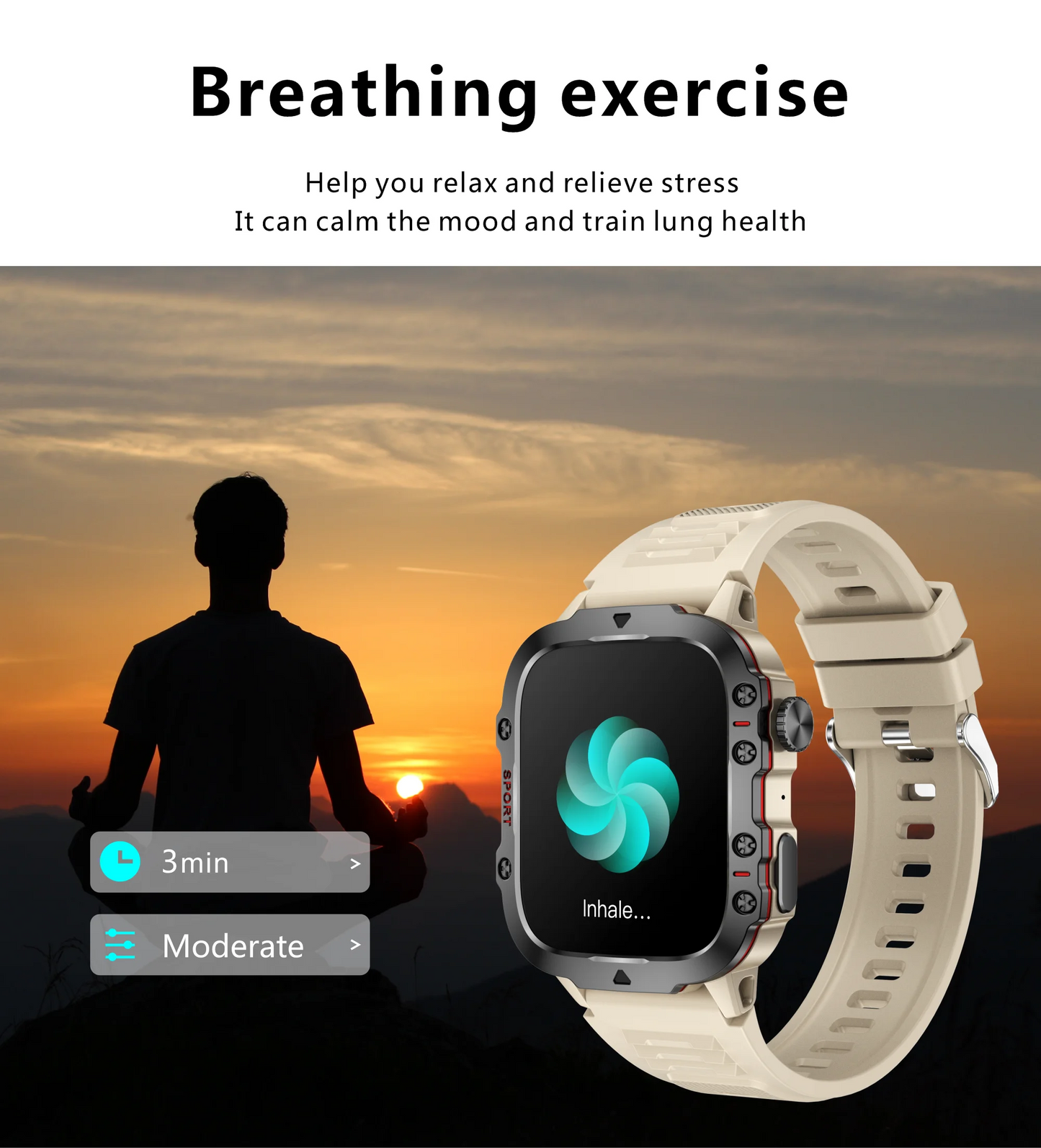 Military Men Smart Watch Bluetooth Call Fitness Clock Heart Monitor 3ATM Swim Waterproof Sport Smartwatch for IOS Android 2025
