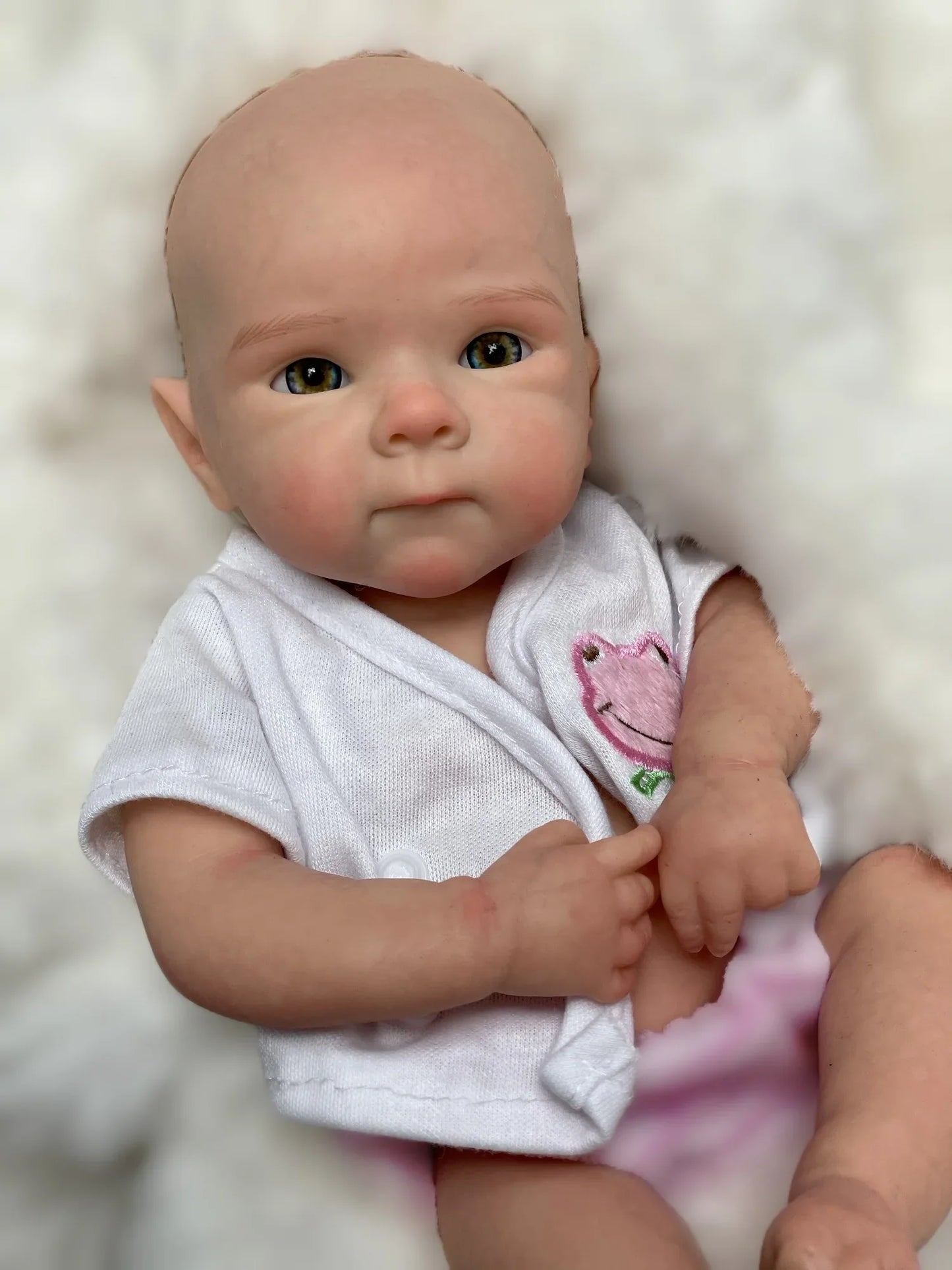 13Inch Open Mouth Full Silicone Bettie Bebe Reborn Girl With Painted Skin Newborn Baby Doll Lifelike Muñeca Reborn For Kids Gift