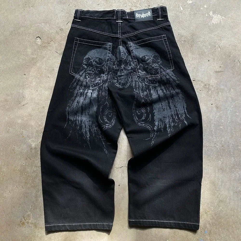 Y2K Jeans: Streetwear Jeans | Hip-Hop Pant |  Jnco Jeans