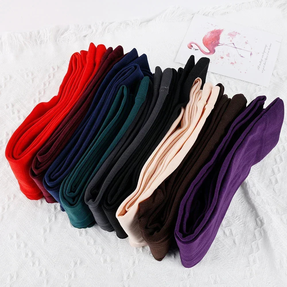 Women Thermal Stockings Winter Warm Elastic Slim Fleece Tights Pantyhose Thicken