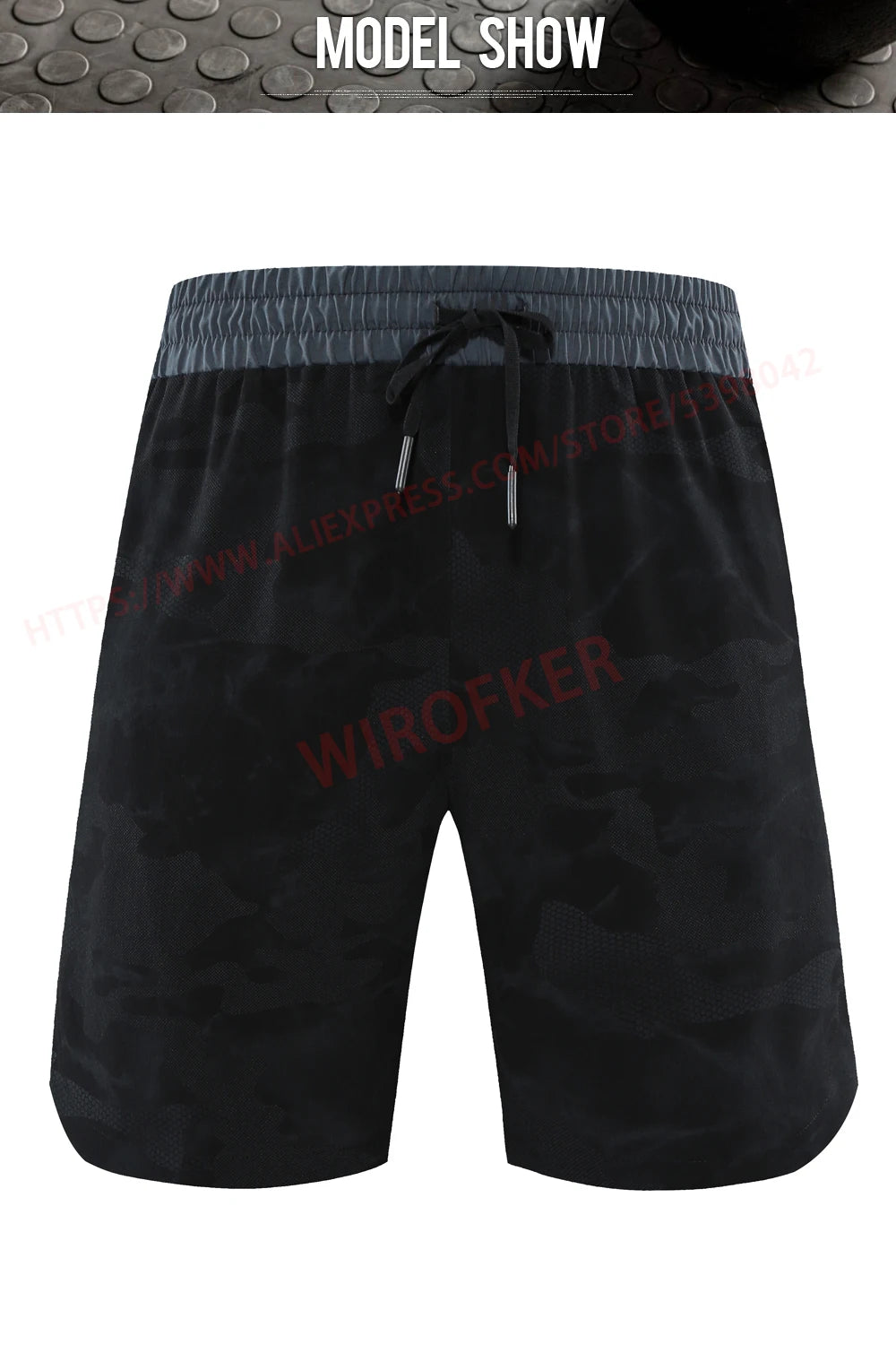 Men Fitness Shorts Quick Dry Sport Shirts Casual Beach Brand Short Camouflage
