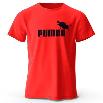 Joke The Pumba Printed Men's T-Shirt 100% Cotton Oversized Funny Graphic Tees for Men Summer Tops
