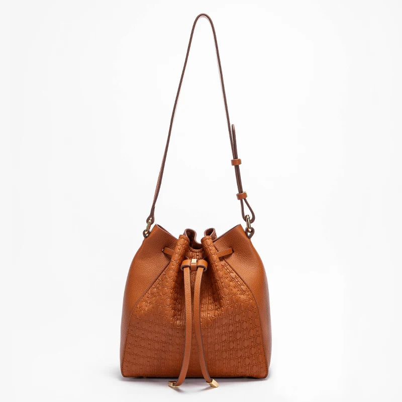 Women's Top Handbag Pink Drawstring Bucket Bag Graduation Gift