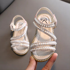 Girl Sandals Summer Fashion Kids Baby Girls Bling Rhinestone