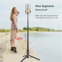 81cm/150cm Wireless Selfie Stick Tripod with Remote Phone Tripod Extendable Portable