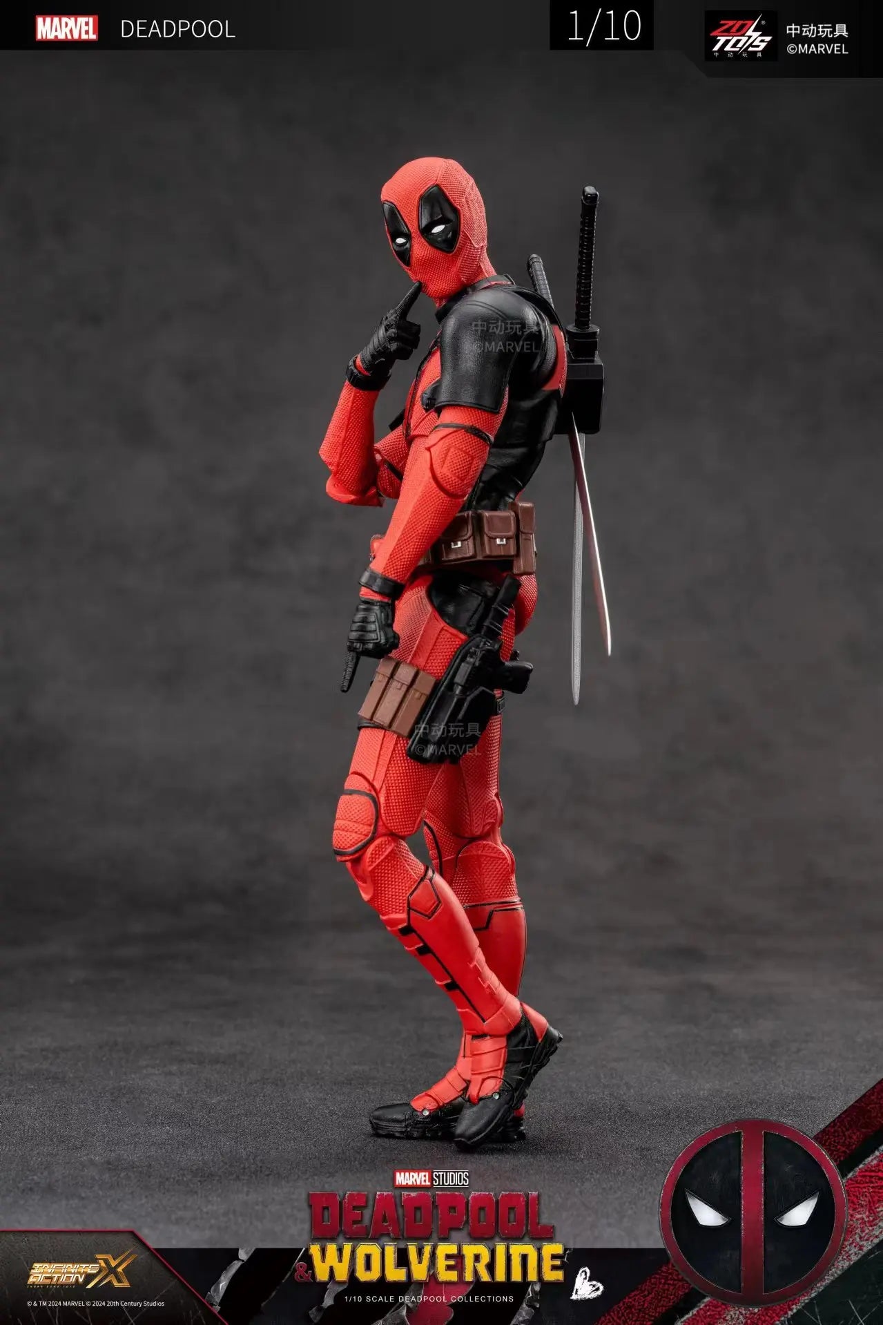 2024 Deadpool & Wolverine Action Figures Movie Version ZD Toy Series  Collections Adult Action Figures Kids Gift