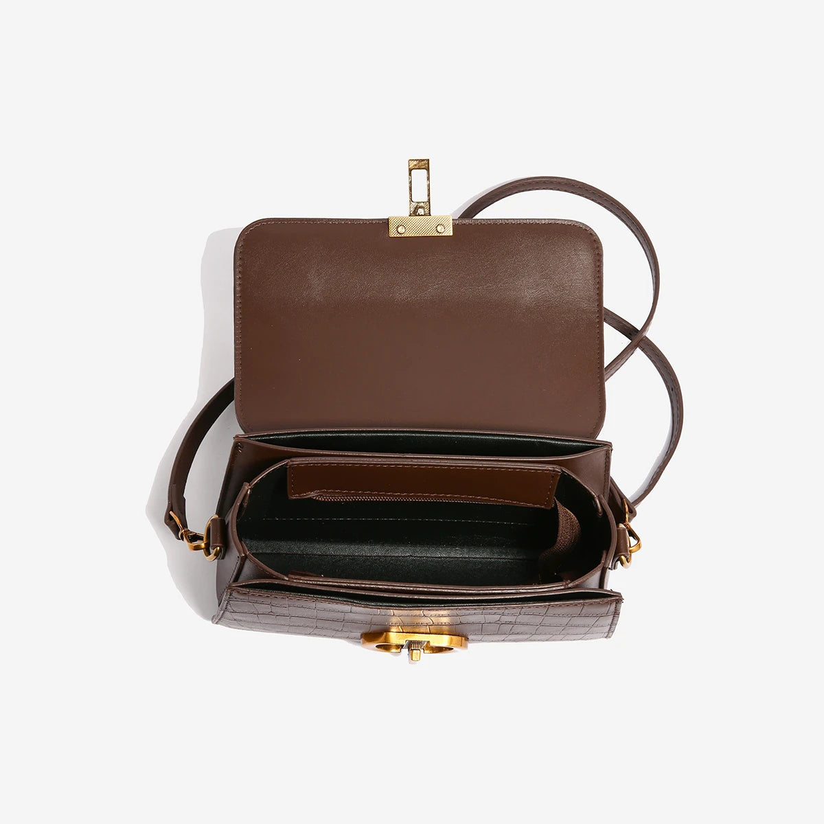 Small Leather Armpit Bags for Women, Chain Shoulder, Crossbody Bag, Ladies