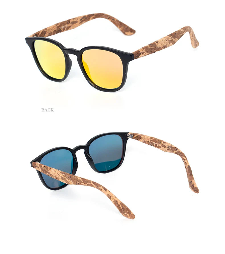 Kenbo Square Polarized Wooden Sunglasses For Men Women Fashion Wood Sun Glasses Design UV400 Bamboo Grain Eyewear With Gold Case