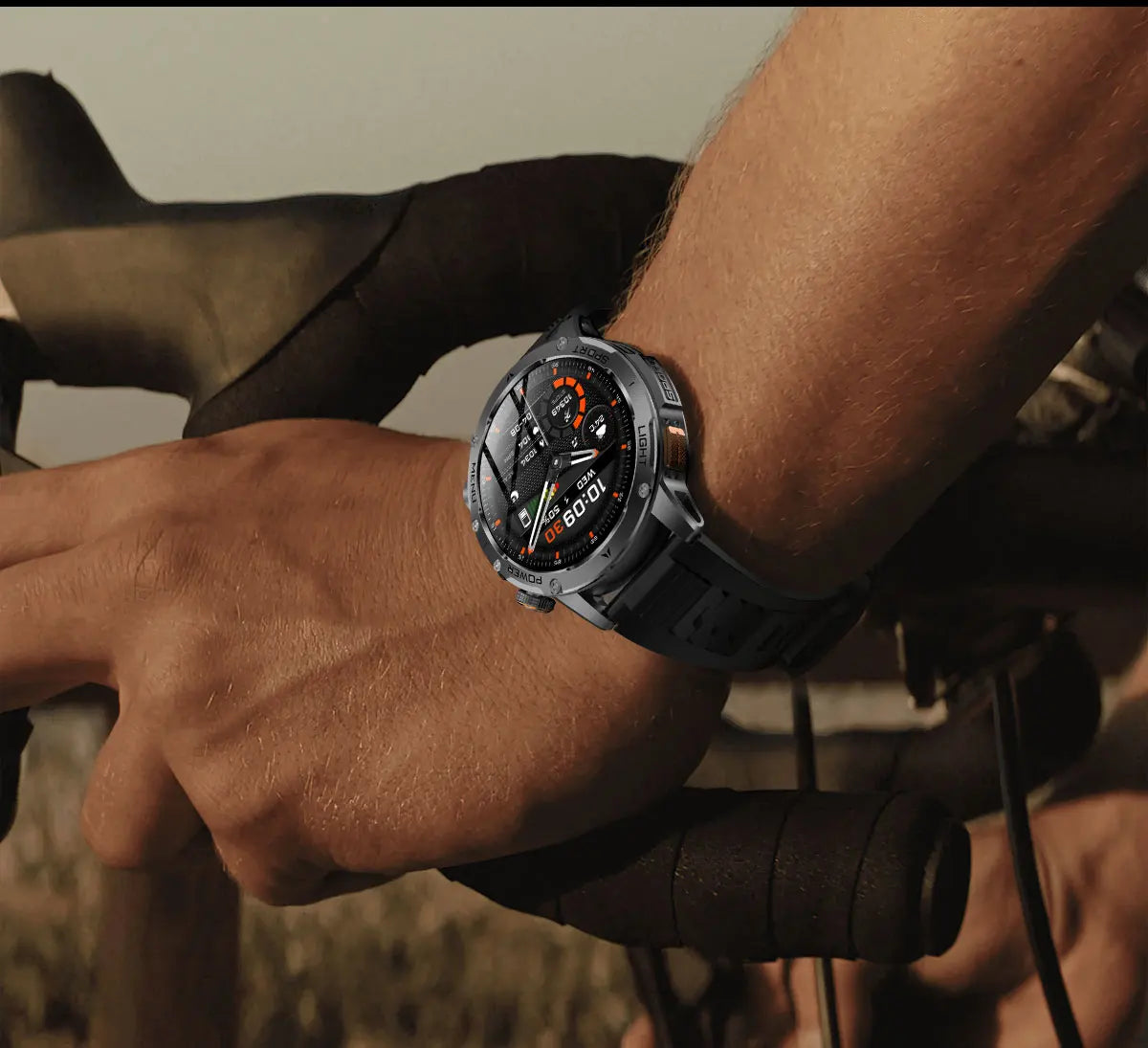 2026 New Military Smart Watch 1000Mah Battery Fitness Tracking 10ATM Waterproof Tactics Sport Flashlight call Bracelet For Men