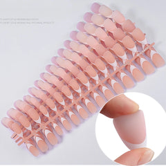 150Pcs Matte Press On Nail Tips French Soft Full Cover Nail Tips Oval Almond Fake Nails Natural Extension Kit Manicure Nail Tips