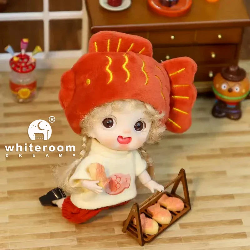 Mini Ob11 Bjd Doll Accessories Obitsu 11 Clothes Dolls For Girls Boy Toys Baby Kawaii Anime Toy Cute Items Miniature Costume