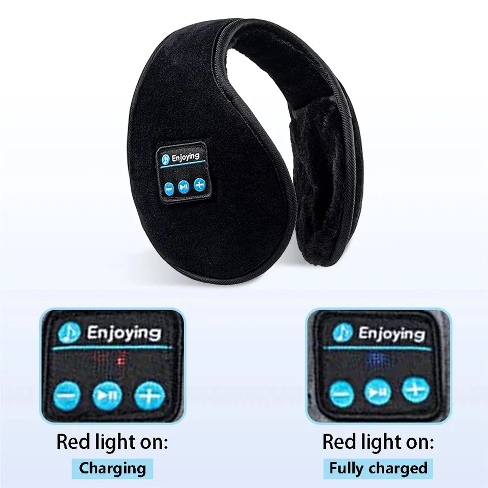 Wireless Ear muffs Bluetooth Headphones Earmuffs Winter Earplug Casual Cap Sports riding warmer Earmuff men women music Earphone