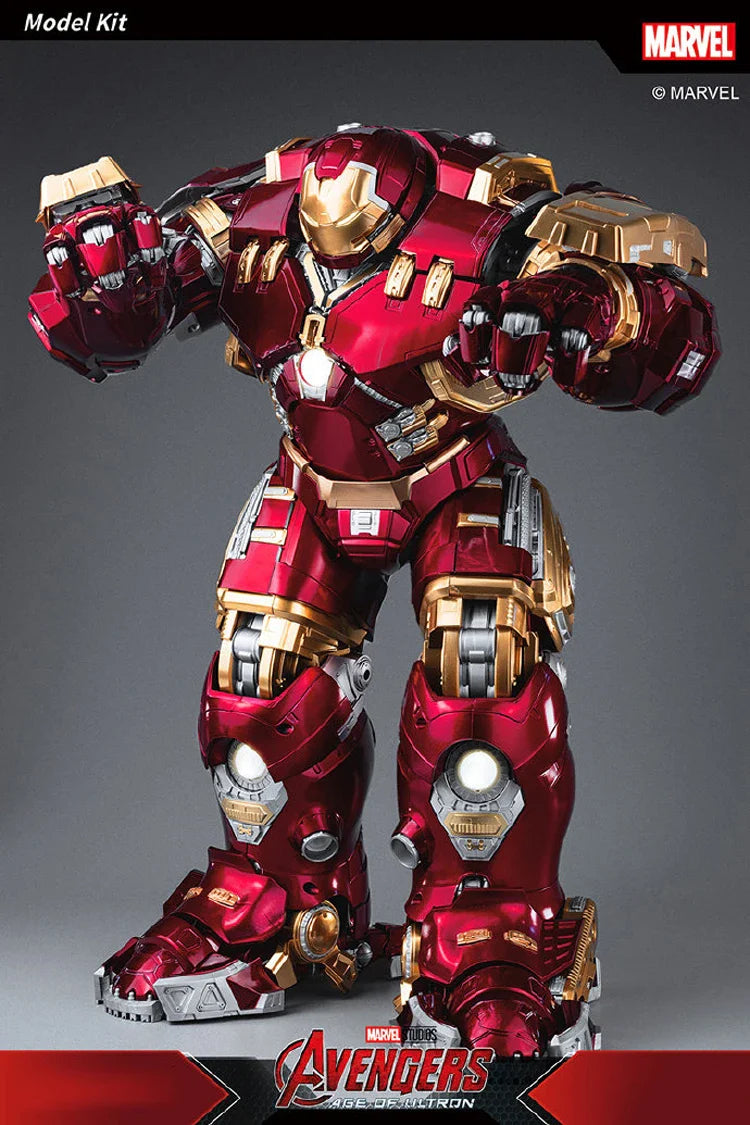 Fondjoy Marvel Anti-Hulk Armor Assemble Toy Movie Character Model 18 Inches Action Figures LED Can Emit Light Model Gift For Boy