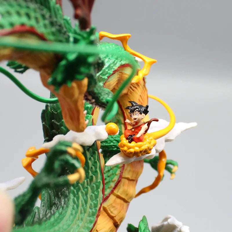 Dragon Ball Anime Figure 22cm Shenron Figures Goku And Shenron Figurine Pvc Statue Model Doll Collection Ornament Kids Toy Gifts