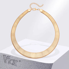 Exaggerated Flat Snake Torques Chokers for Women, Hyperbole Egyptian Necklaces