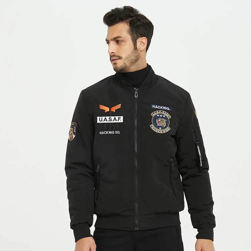 Men Pilot Jackets - Bomber Coat  - Air Force Flight Jacket - Aviator nation Jacket