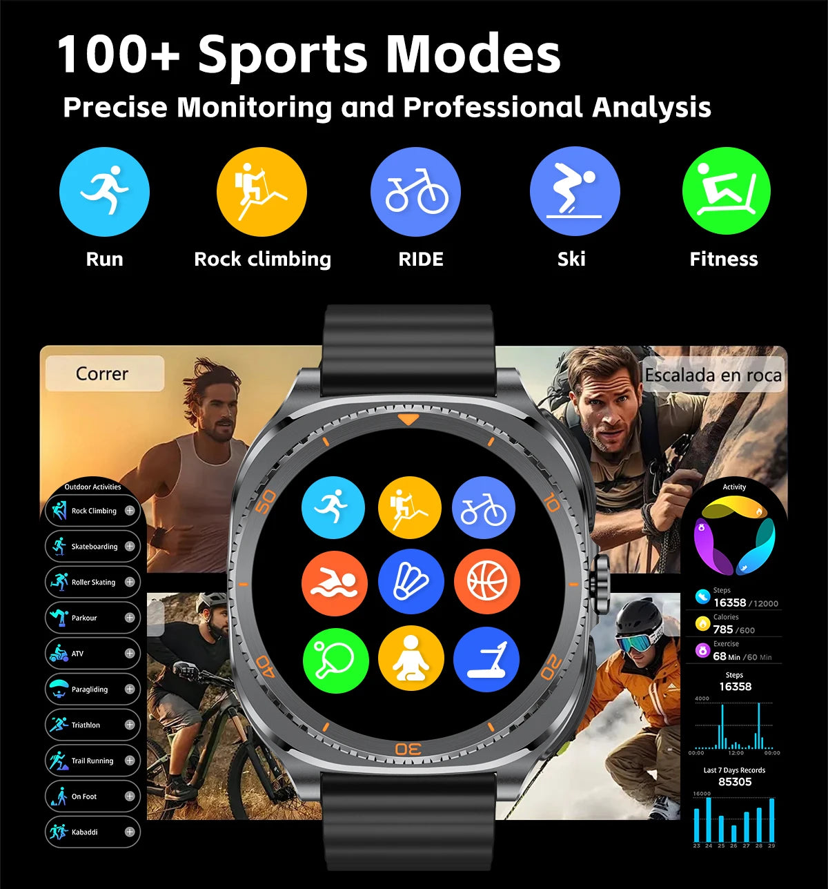 2025 New 2 in 1 Smart Watch With Earbuds Smartwatch 400MAH TWS Bluetooth Earphone Heart Rate Blood Oxygen Monitor Sports Watch