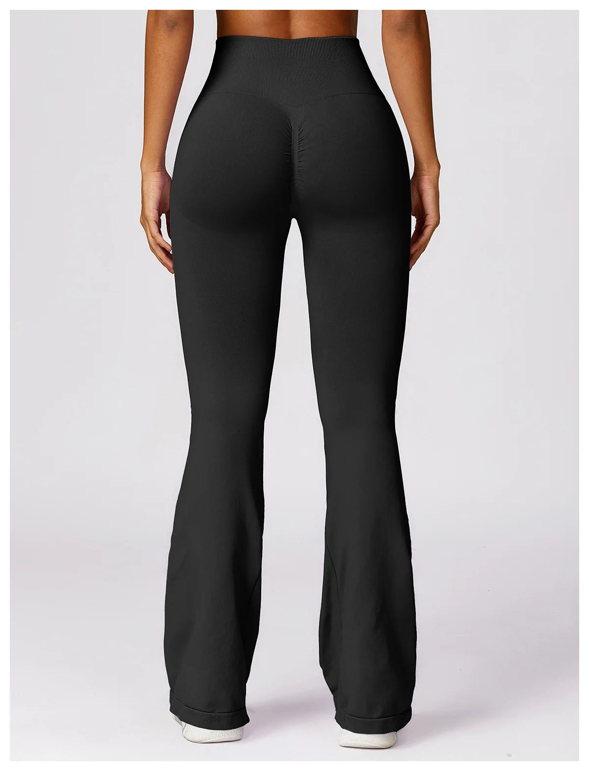 Seamless Flared Leggings Scrunch Sports Leggings Women Gym Yoga Flared Pants