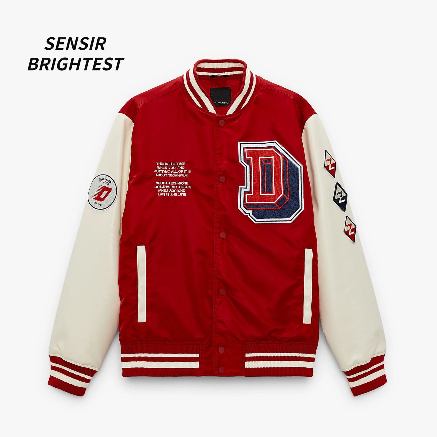 Spring And Autumn American Academy Baseball Jacket Embroidered Fashion Jacket Men