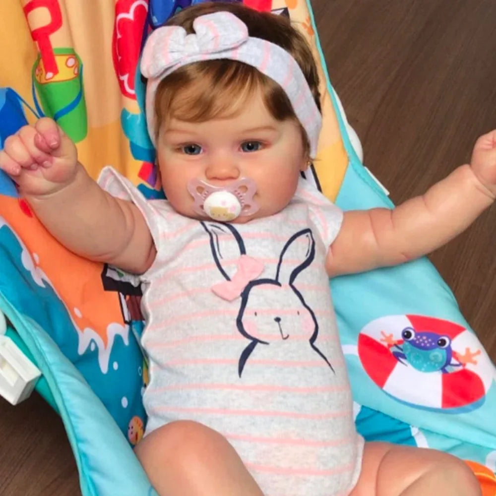 MRB 50CM Reborn Baby Doll Maddie Girl Hand-Detailed Painting with Visible Veins Lifelike 3D Skin Tone Merry Christmas Gift