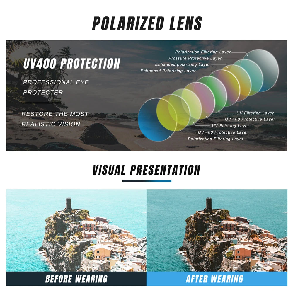 Men Sunglasses Polarized UV400 Mirror Male Sun Glasses Women For Men