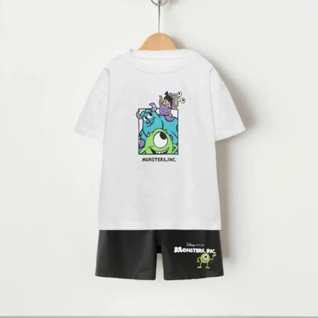Disney Cool Boy Clothes Designer Za Tops Summer Boy Children Outfits Short Sleeved T-shirt Sport Clothing Children Suit For Boy