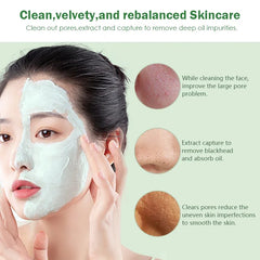 Original Facial Remove Blackhead Green Tea Solid Mask Treat Acne Blemish Black Dots Clean Stick Cream Shrink Pores Skin Care ﻿