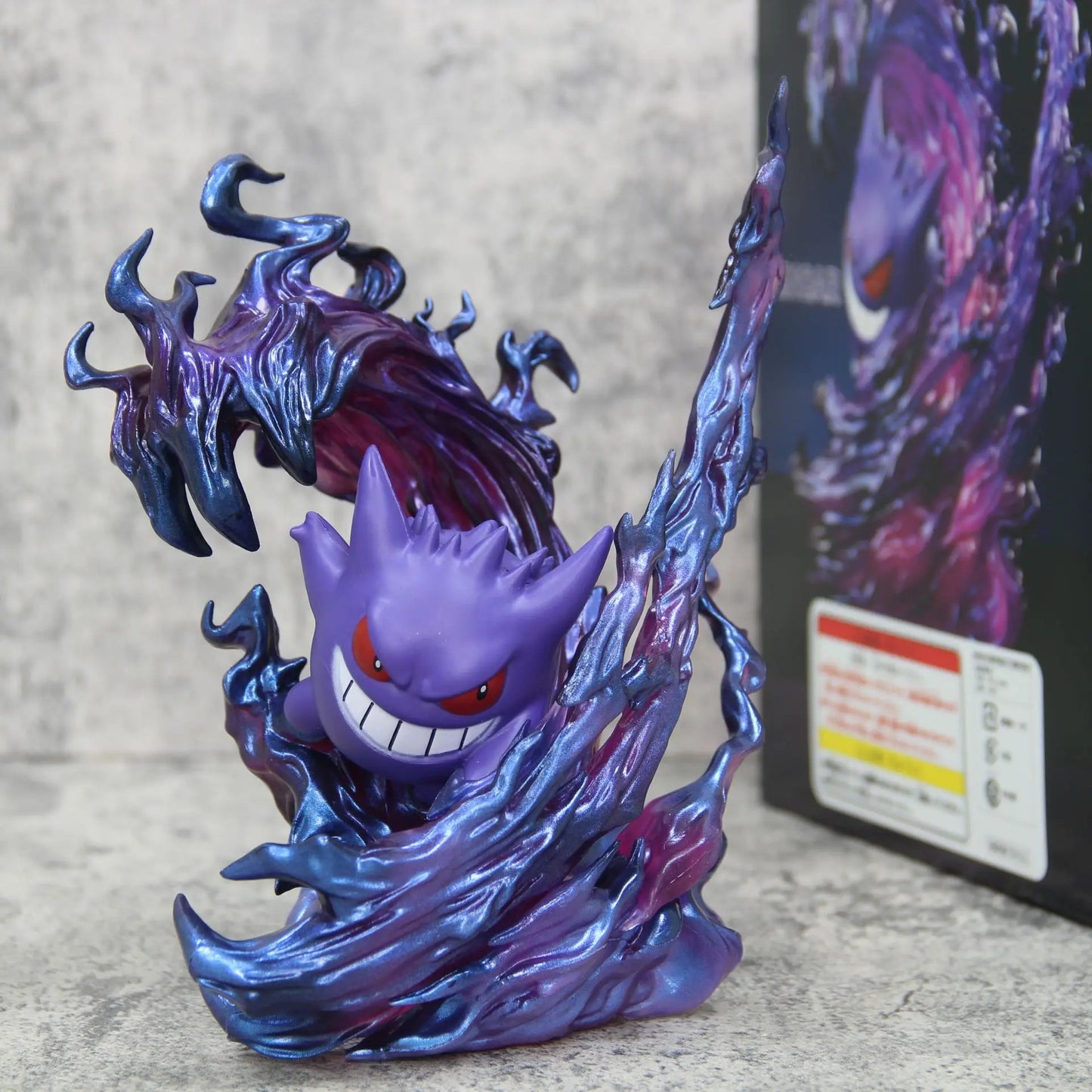 18cm Pokemon Gengar Figure, Anime Action Model Collectible Statue for Display, Halloween Christmas Birthday Gift
