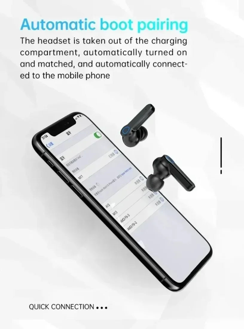 M19 TWS Wireless Bluetooth Headset Noise Cancelling Gaming Earbuds with Mic Wireless Headphones Bluetooth Earphones for Phones