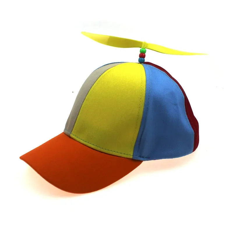 Funny Snapback Hat Helicopter Propeller Adventure Dad Hat Rainbow Bamboo Dragonfly Baseball Cap For Adult Kids Boys Girls