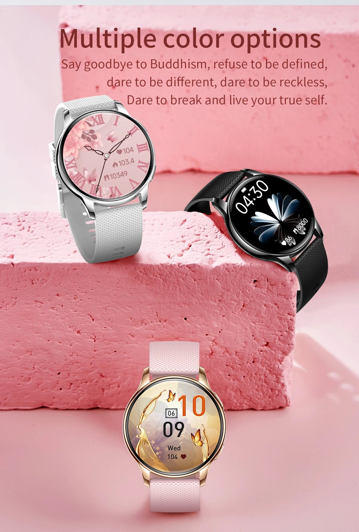 New Original Smartwatch HD 466*466 Always Show Time 1.32 AMOLED Display Call Reminder Gift Ultra Thin Women SmartWatch for Women