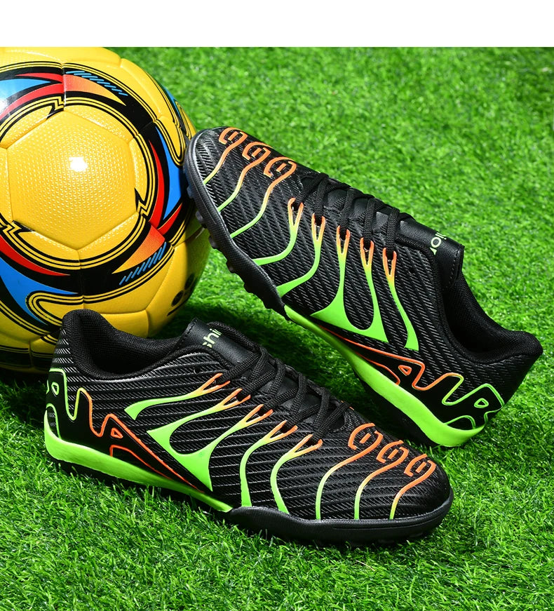 Men Soccer Shoes Adult Kids TF/FG Futsal Boys Ultralight Soccer Cleats Professional