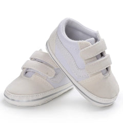 Baby Canvas Sneakers Anti-slip Soft Plaid Baby Boy Girl Shoes First Walkers