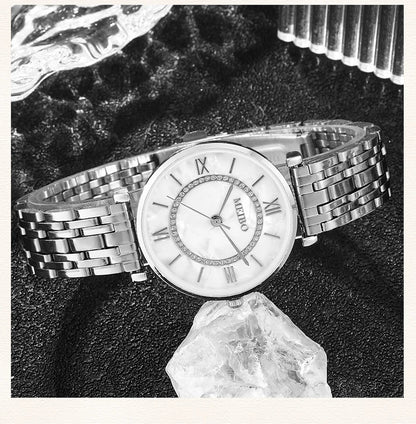 Womens Luxury Crystal Women Bracelet Watches Top Brand Fashion Diamond Ladies Quartz Watch Steel Female Wristwatch