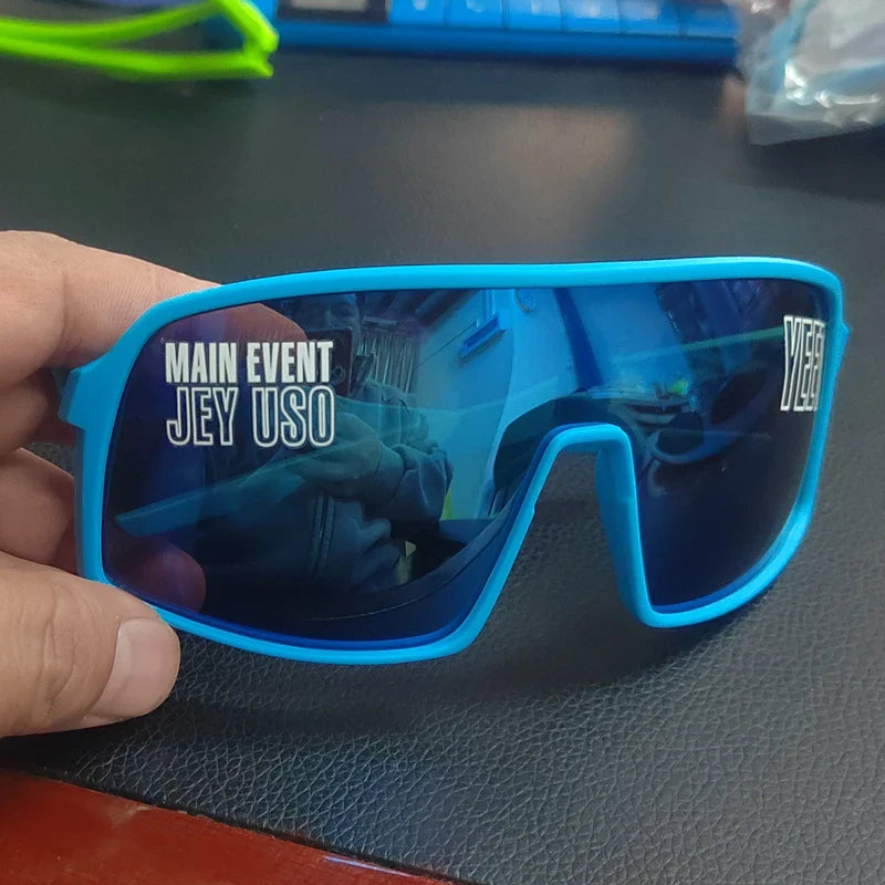 Jey Uso YEET Sunglasses Sports Shades MAIN EVENT Blue Glasses Bloodline USOS RARE colors  Motorcycle glasses