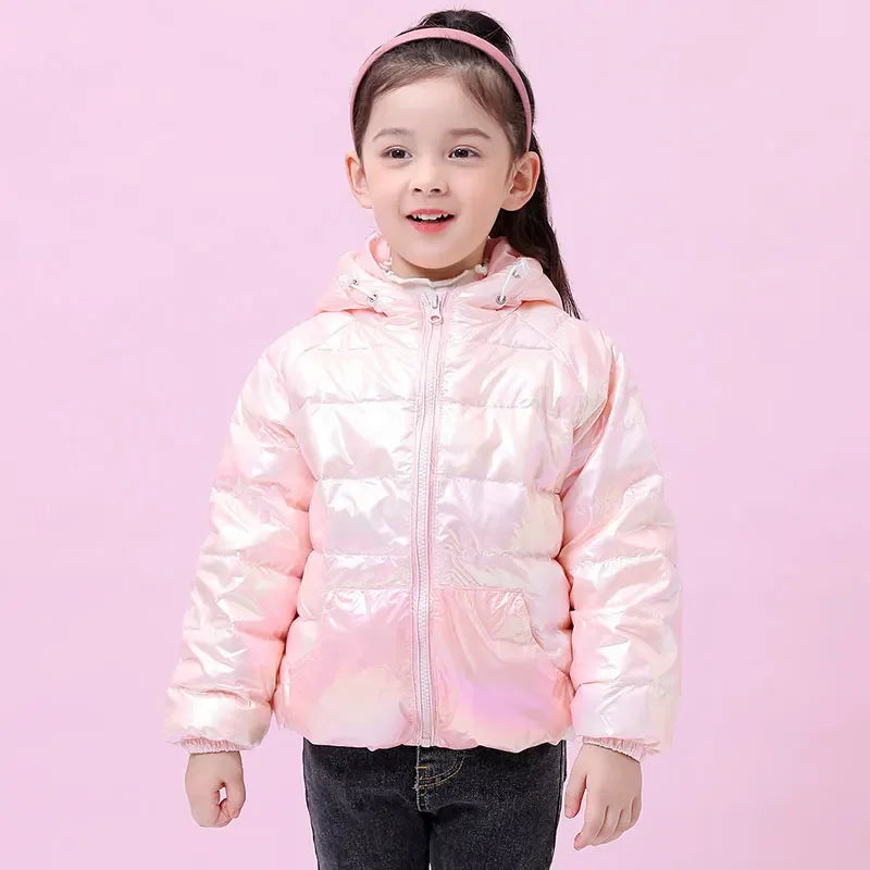 Spring and Autumn Girls Jacket Hooded Kids Outerwear Children's Boys Wash-free