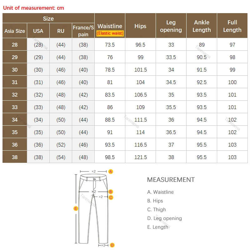 Men's No-iron Formal Suit Pants Drape Elastic British Formal Casual Tapered Trousers