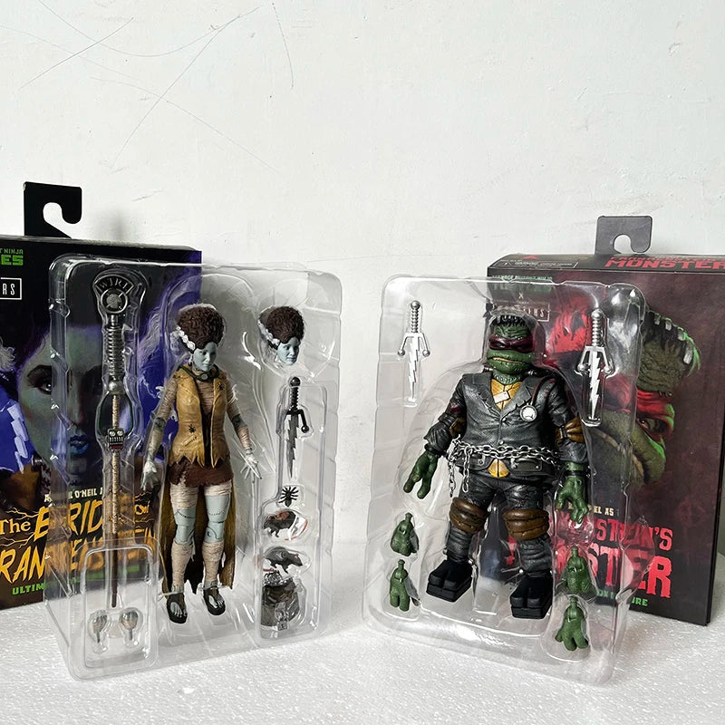 NECA Last Ronin Leonardo April Oneil Casey Jones Hunchback Michelangelo Mummy Raphael Frankenstein Monster Turtle Action Figure