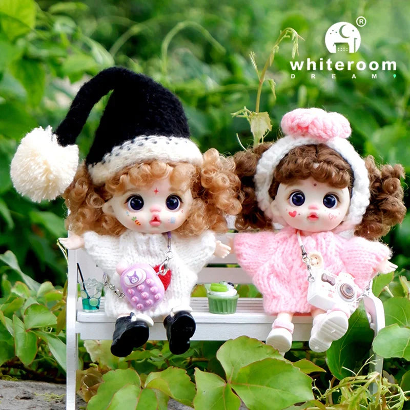 bjd doll Dolls for girls 13cm Labbu doll pocket mini blyth girl Doll Barbi Cry Baby Ball jointed doll Mobile phone Decoration