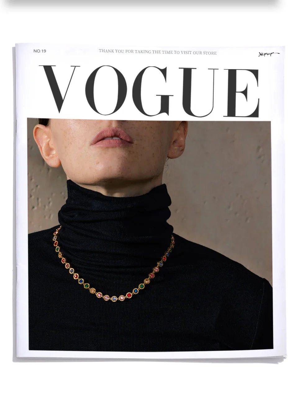 Yhpup Popular Shiny Cubic Zirconia Chain Luxury Necklace Bracelet Bangle Gold Color Platinum Plated Temperament Jewelry New