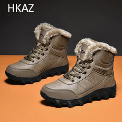 Men's Boots Fleece To Keep Warm Thick Bottom Non-slip Comfortable Wear-Resistant