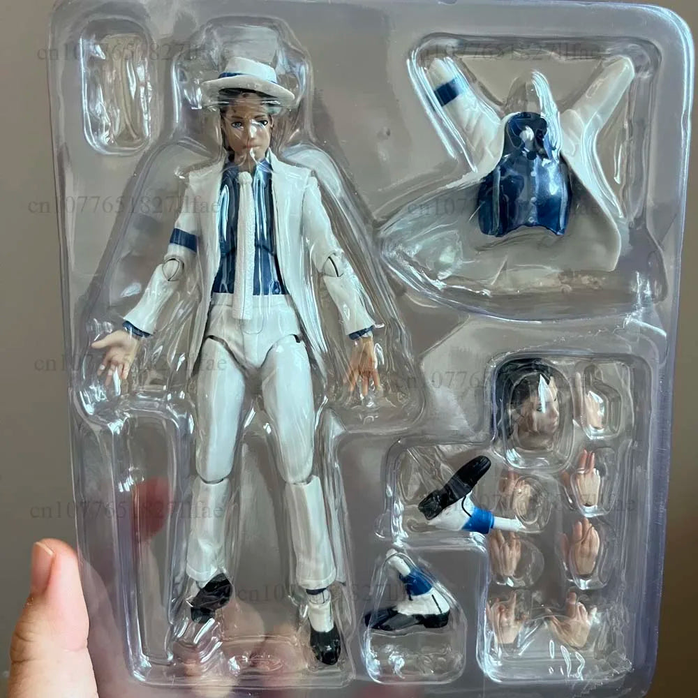 Michael Jackson Smooth Criminal Moonwalk Action Figure Model Toys Michael Jackson MJ Thriller Joint Movable Christmas Gift