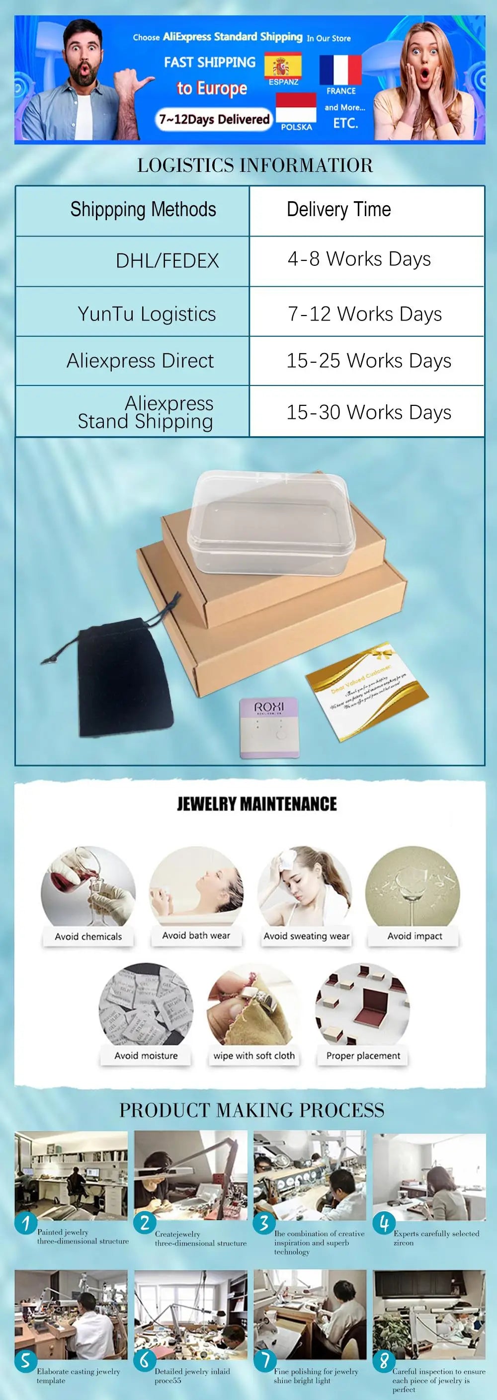 ROXI 925 Sterling Silver 17cm Double square crystal Bracelet For Women 40cm Clavicle Chain Necklace Wedding Pary bijoux femme