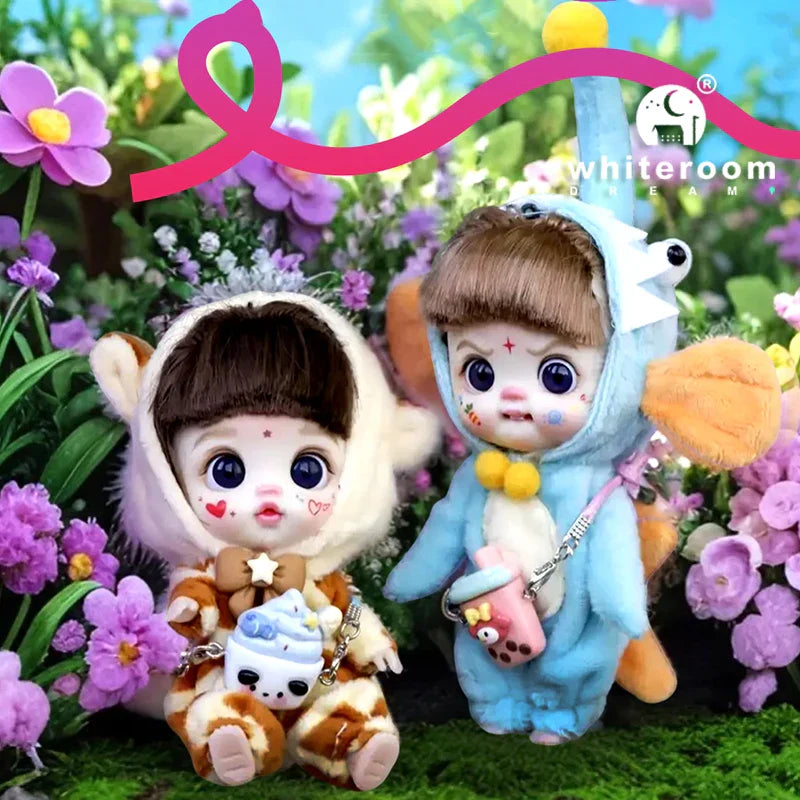Mini Doll Dolls for girls Labbu doll pocket blyth Boy girl Doll Barbi cry Baby Rainbow Ball jointed doll Mobile phone Decoration