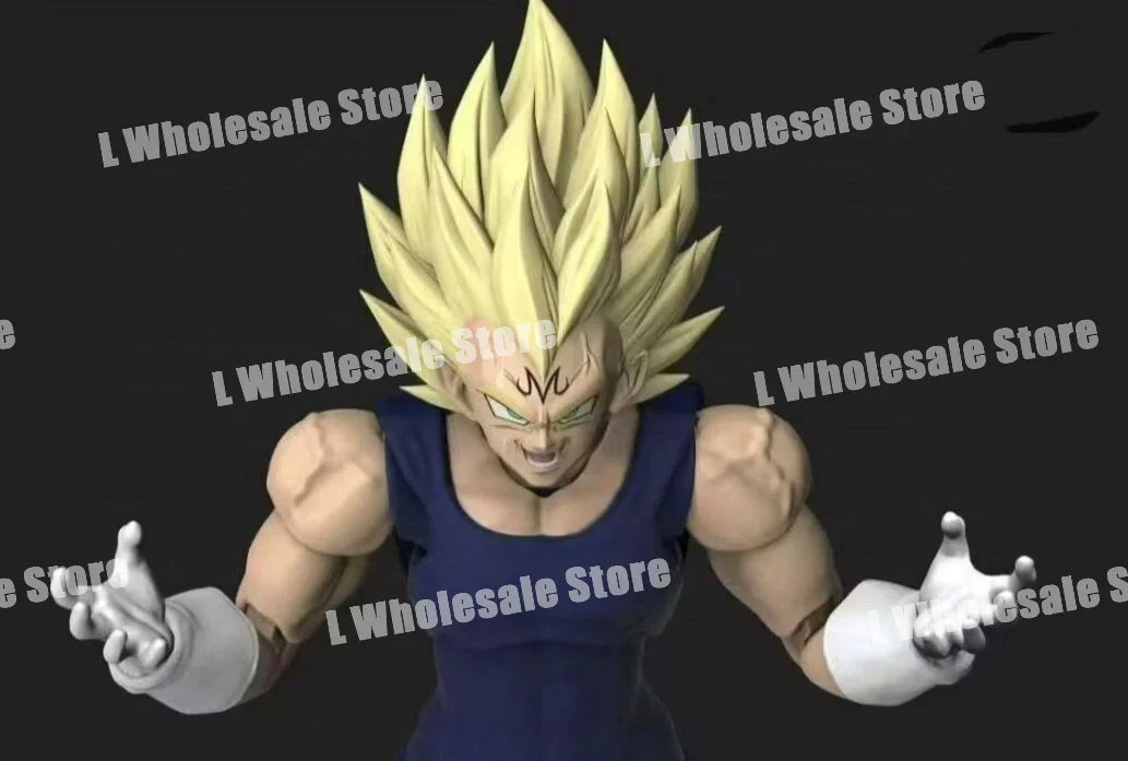 Black Hole TK Custom Dragon Ball Z Super Saiyan SSJ Majin Vegeta Battle Damage Full Power Anime Action Figures Models Gifts Toys